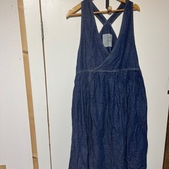 カジュアルデニムロングワンピースF