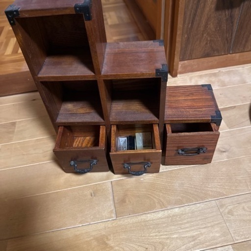 小物収納家具 天然欅坂