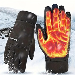 【新品】男女兼用あったか95%防水グローブ スポーツ手袋 寒い冬...
