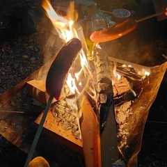 【突発】川原で焼き芋【焚き火】 - その他