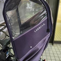 bikke 電動子供乗せ自転車　後ろチャイルドシート+レインカバーの画像