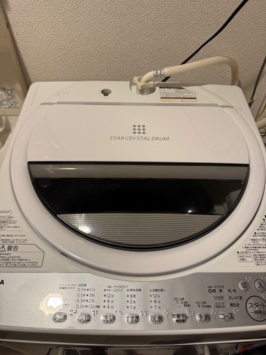TOSHIBA 洗濯機 6kg AW-6G6