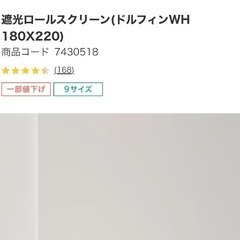 【受け渡し予定者確定】ニトリロールスクリーン【0円】