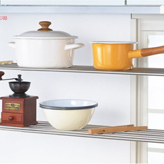 キッチンラック 2段 棚 幅調整可能 の画像