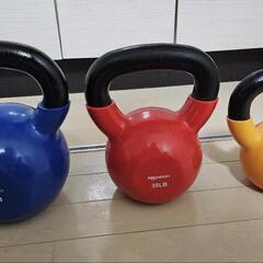 ケトルベル 3 個 - 50lb 35lb 20lb