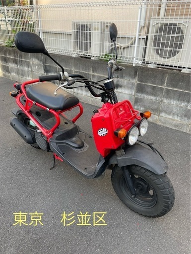 受付終了 ズーマー  純正のレッド　18,000km台　メンテ済み　タイヤバリ山　キャブ車