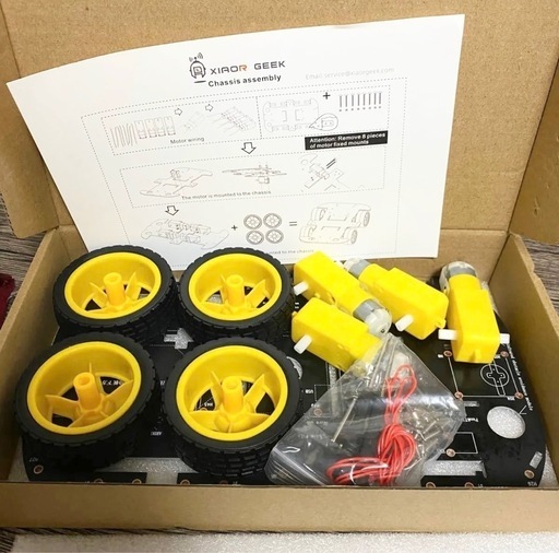 ラズベリーパイ用4 TT4WDロボットシャーシキット