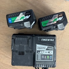 ハイコーキ  スライドマルノコ&36vバッテリー2個、充電器1個の画像