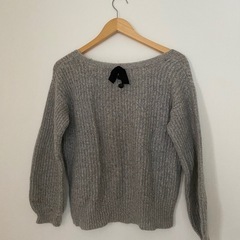 Rouge vif モヘヤ グレー ニット セーター 長袖 バッ...