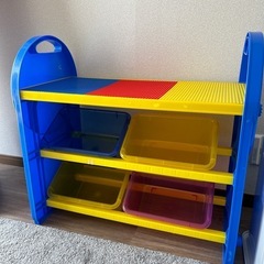 ブロック収納テーブルの画像