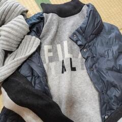 マフラー　ダウンベスト　セーターセットの画像