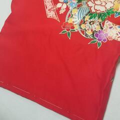 未使用 正絹 産着 初着 一つ身 着物 祝着 女の子の画像