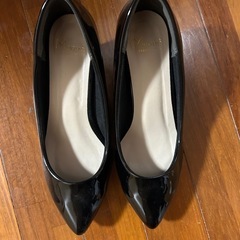 幅広　ヒール6cm パンプス23.5