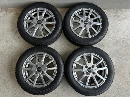 ブリヂストン VRX2 155/65R14 ホイール付き4本セット！愛別町より