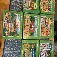 子供用の木材英語パズル