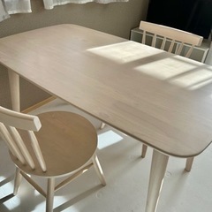 【ニトリ】 人気のナッツシリーズ　ダイニングテーブルセット チェア2脚