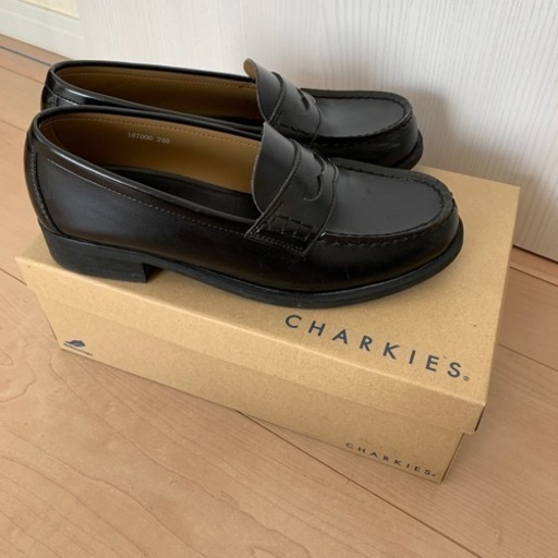 24cm CHARKIES ローファー　ブラック
