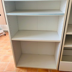 ニトリ カラボ3個 ⑥カラーボックス 白 ×2   ⑭白 角丸カラーボックスの画像
