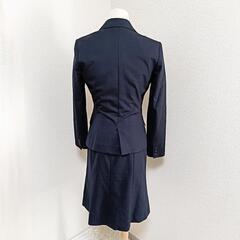 ザスーツカンパニーシー  スーツスカートセットアップ シングル ストライプ 紺色 36 S レディースの画像