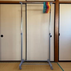 パイプハンガー ハンガーラック ＋カラフルハンガー ②の画像