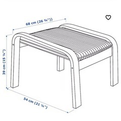 お受け取り先決定　
POÄNG ポエング パーソナルチェア＆オットマン, バーチ材突き板/クニーサ ライトベージュの画像