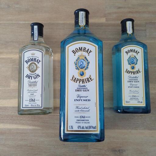 （おまけ有）BOMBAY SAPPHIRE  DRYGIN 3本セット