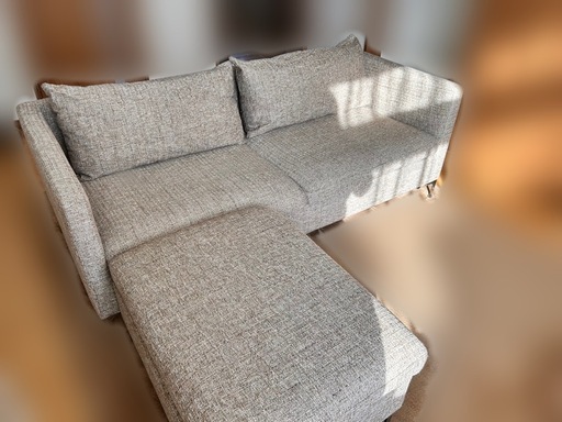 【取引相手決定しました】北欧風ファブリックソファ 3人掛けソファ