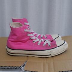 CONVERSE ピンク スニーカーハイカット 23cm