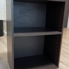 木目調収納ボックスの画像