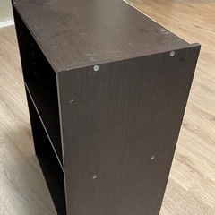 木目調収納ボックスの画像