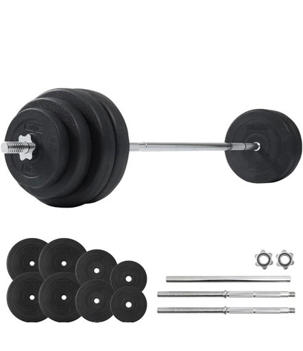 【週末限定値下げ】LESIR(レザイア) バーベル バーベルセット 60kg 【折畳み式】バーベルシャフト