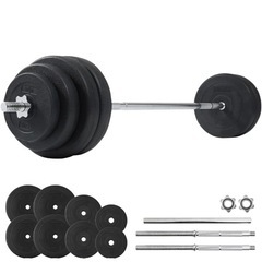 【週末限定値下げ】LESIR(レザイア) バーベル バーベルセット 60kg 【折畳み式】バーベルシャフトの画像