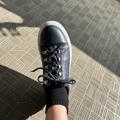 BALLY 革のスニーカー　ネイビー　23.5cmの画像