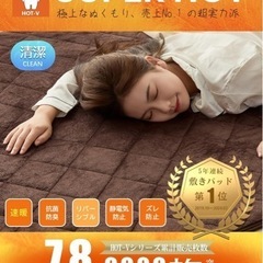 TEIJIN　敷きパッド 敷き毛布 ベッドパッドフランネル　キングサイズ200×200cmの画像