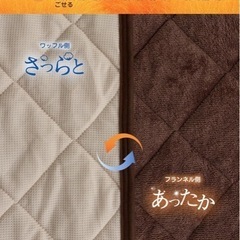 TEIJIN　敷きパッド 敷き毛布 ベッドパッドフランネル　キングサイズ200×200cmの画像