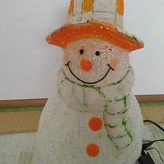 クリスマスイルミネーション、スノーマンの画像