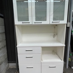M54 レンジボード ホワイト 3枚扉 バンダ 