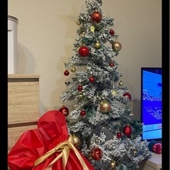 クリスマスツリー　　150センチ　雪　ホワイトツリーの画像
