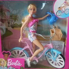 バービー人形  自転車セット(美品、ほぼ新品)