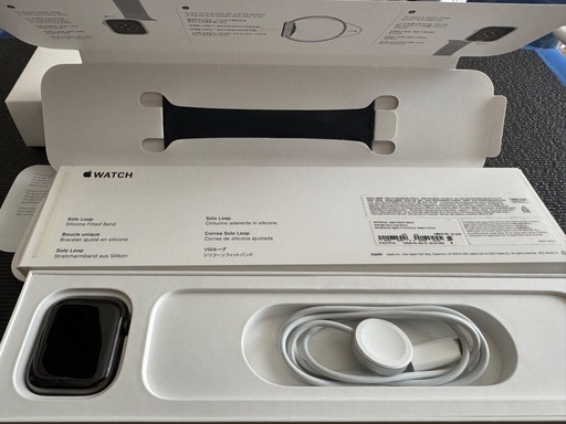 アップルウォッチ Apple Watch 8 セルラー グラファイト ステンレス　45mm ミッドナイトソロループ4