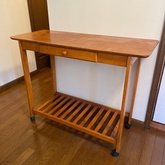 【お譲りする方決まりました】木製カウンター