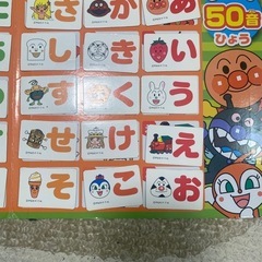 （お話し中）アンパンマン　ひらがなマグネットの画像