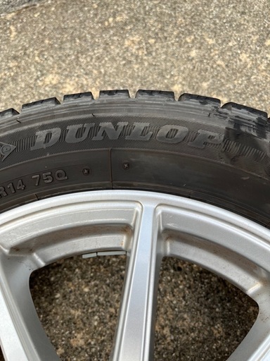 DUNLOP DSX-2 スタッドレスタイヤアルミ付き155/65R14 4本セット