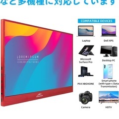 15.6インチ モバイルモニター Kenowa モバイルディスプレイ 軽量 薄型 拡張ディスプレイ IPS液晶パネル フルHD 値引き交渉可能です。の画像