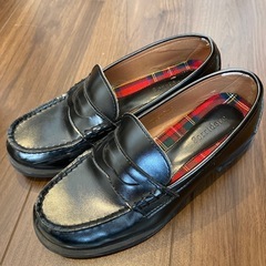 黒　ローファー　24cm
