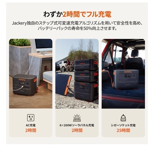 Jackery Solar Generator 2000 Plus ポータブル電源
