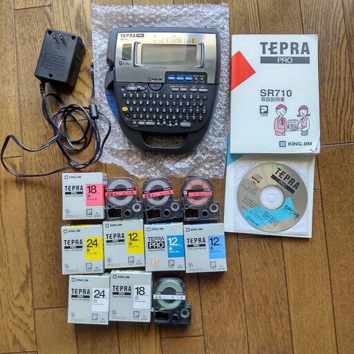 【美品】キングジム 「テプラ」PRO SR710＋テープ多数