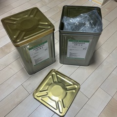 一斗缶【18L】2缶セット　フタ付きタイプ