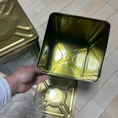 一斗缶【18L】2缶セット　フタ付きタイプの画像