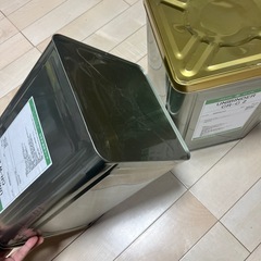 一斗缶【18L】2缶セット　フタ付きタイプの画像
